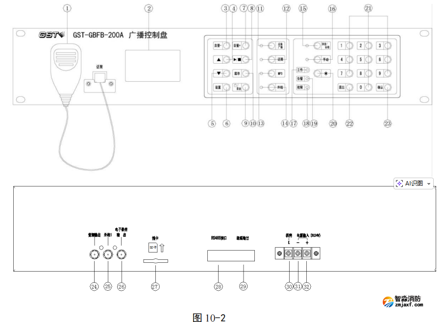 海灣GST-GBFB-200A 廣播控制盤接線安裝技術(shù)